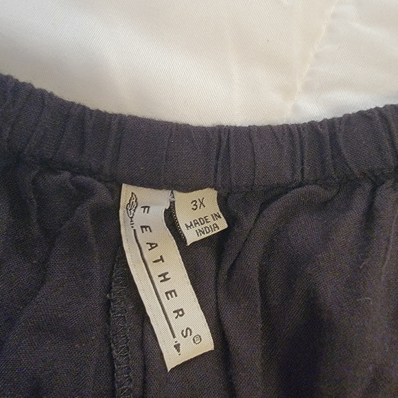 Black pheasants dress / Tunic top  short length drop shoulder elastic waist - Picture 5 of 9